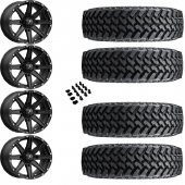 15" MSA M33 Clutch Black & 30" Nitto Trail Grappler SxS Wheel and Tire Package