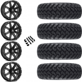 15" MSA M33 Clutch Black & 30" EFX MotoHammer Wheel and Tire Package