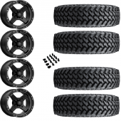 15" MSA M39 Cross Black Titanium & 30" Nitto Trail Grappler SxS Wheel and Tire Package