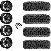 15" MSA M40 Rogue Black Titanium & 30" EFX MotoVator Wheel and Tire Package