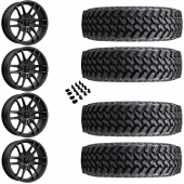 15" MSA M43 Fang Black Titanium & 30" Nitto Trail Grappler SxS Wheel and Tire Package