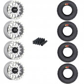 15" Method MR401 Beadlock Machined & 30" GMZ Ivan Stewart Wheel and Tire Package