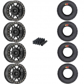 15" Method MR405 Beadlock Black & 32" GMZ Ivan Stewart Wheel and Tire Package