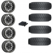 15" Method MR406 Beadlock Black & 33" Tensor DSR Wheel and Tire Package