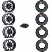 15" Method MR409 Black & 30" GMZ Ivan Stewart Wheel and Tire Package