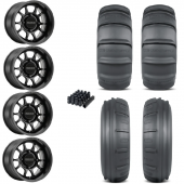 15" Method MR409 Black & 30" GMZ Sand Stripper TT Wheel and Paddle Tire Package