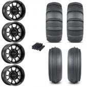 15" Method MR409 Black & 30" GMZ Sand Stripper XL Wheel and Paddle Tire Package