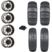 15" Method MR409 Grey & 32" GMZ Sand Stripper TT Wheel and Paddle Tire Package