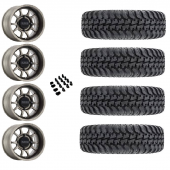 15" Method MR409 Steel Grey & 30" Tensor Regulator Wheel and Tire Package
