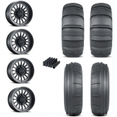 15" Method MR411 Black & 32" GMZ Sand Stripper TT Wheel and Paddle Tire Package