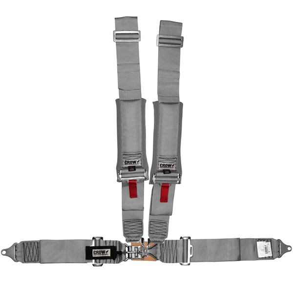 3 Inch Gray Crow Harness w/ Pads 4 Point