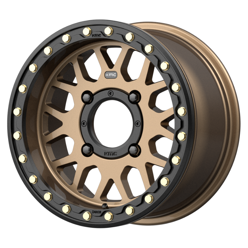 KMC KS235 Grenade Beadlock Wheel Satin Bronze