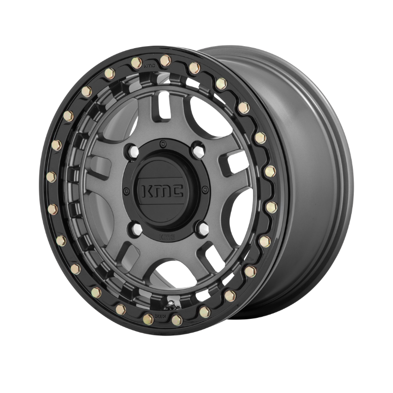KMC KS240 Recon Beadlock Wheel Gun Metal Side By Side UTV Parts