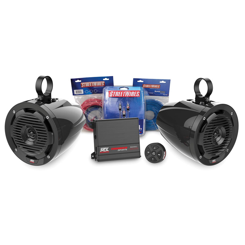 MTX UTV 2 Speaker Package w/ Bluetooth Side By Side UTV Parts