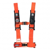 Pro Armor 4-Point 3" Harness w/ Sewn in Pads Orange