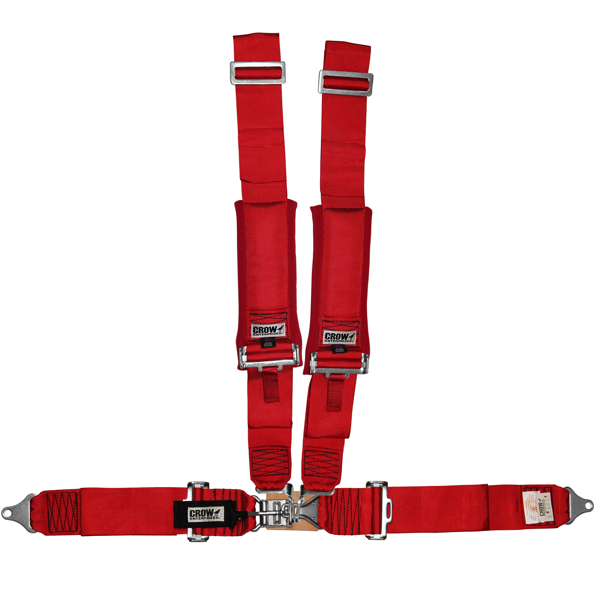 3 Inch Red Crow Harness w/ Pads 4 Point