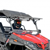 SuperATV CFMoto ZForce Scratch Resistant Flip Up Windshield