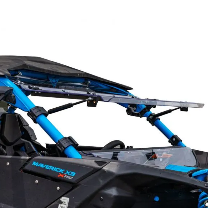 SuperATV CanAm Maverick X3 Scratch Resistant Flip Up Windshield