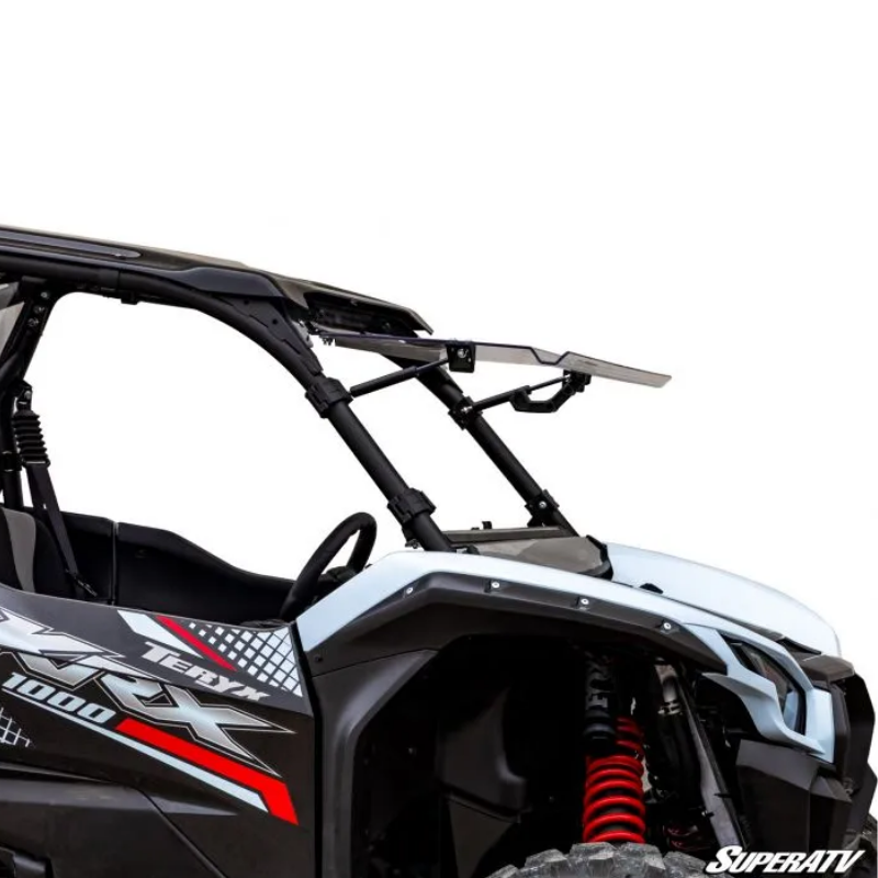 SuperATV Kawasaki KRX 1000 Scratch Resistant Flip Up Windshield