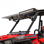 SuperATV Polaris RZR XP Turbo Scratch Resistant Flip Up Windshield 2016-2018