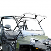 SuperATV Polaris Ranger 900 Diesel Scratch Resistant Flip Up Windshield